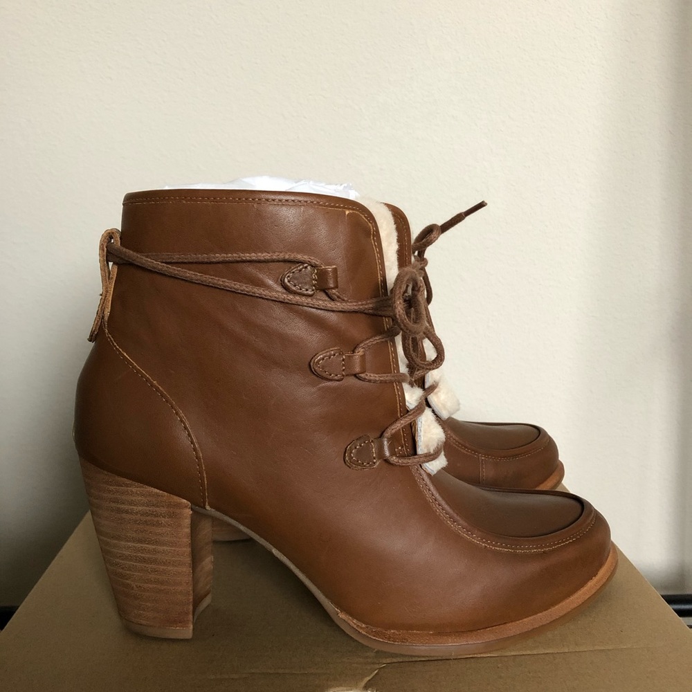 Ugg Analise Exposed Fur Booties